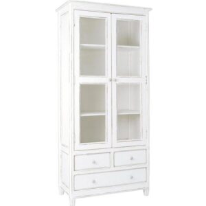 Vetrina 2 ante Bianco Shabby