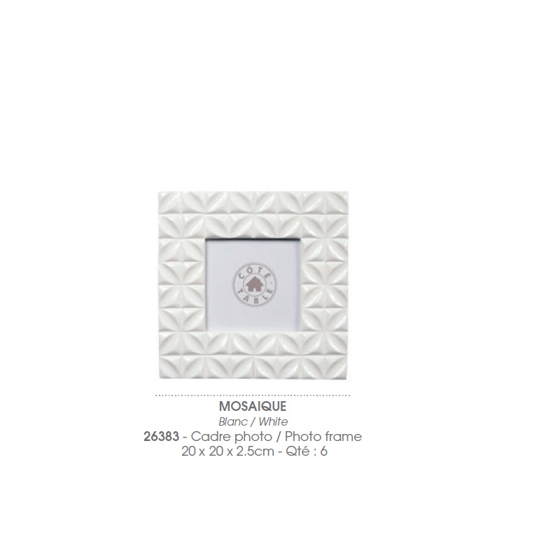 Cornice Bianca 18,5x20cm Cote Table