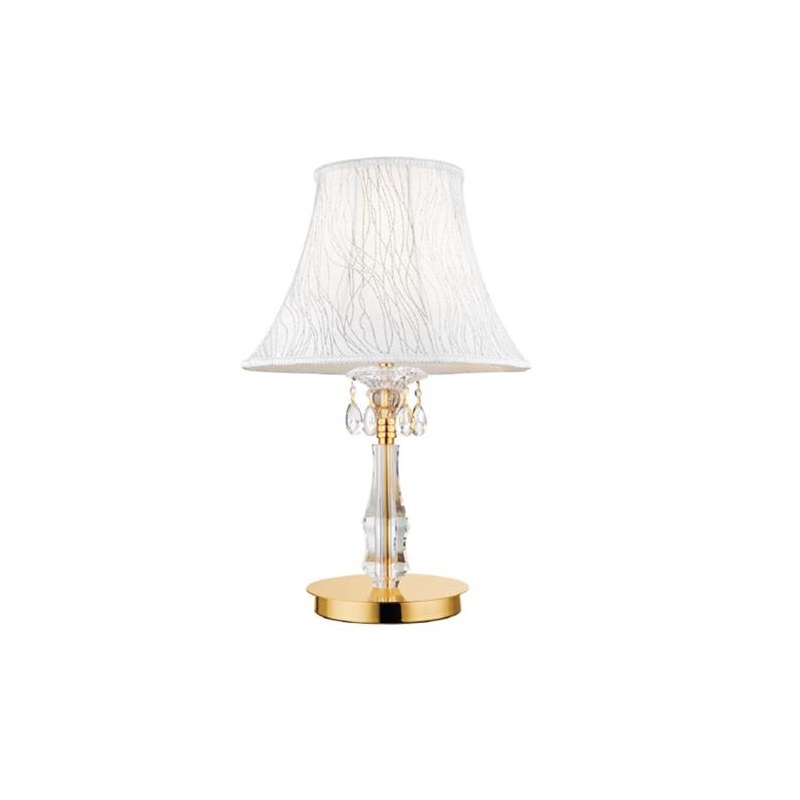 Lume Grande Monet da tavolo oro con cristalli