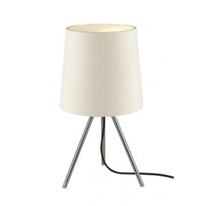 I-MARLEY/L BCO - Lampada da tavolo a tre piedi moderna di colore bianco 13 watt E14