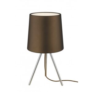 I-MARLEY/L MAR - Lampada da tavolo a tre piedi moderna di colore marrone 13 watt E14