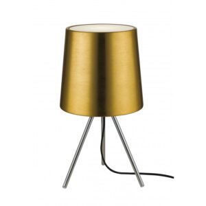I-MARLEY/L ORO - Lampada da tavolo a tre piedi moderna di colore oro 13 watt E14