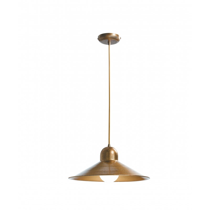 I-ORLEANS/S1 - Pendente colore del rame dalla forma semplice e classica 60 watt E27
