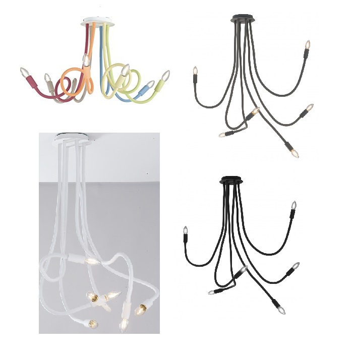 Plafoniera Flessibile Lover 6 Luci