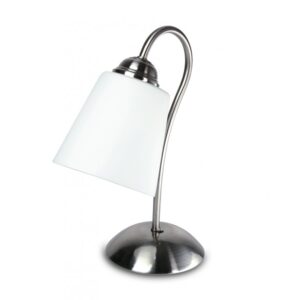 I-1162/L NIK - Lampada da tavolo essenziale ma moderna color nickel 40 watt E14