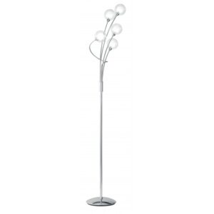 I-BLOG-PT5 - Lampada da terra Piantana semplice cromata e elegante 28 watt G9