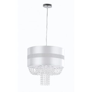 I-CHIGNON/S40 - Lampadario a sospensione circolare con cristalli 60 watt E27