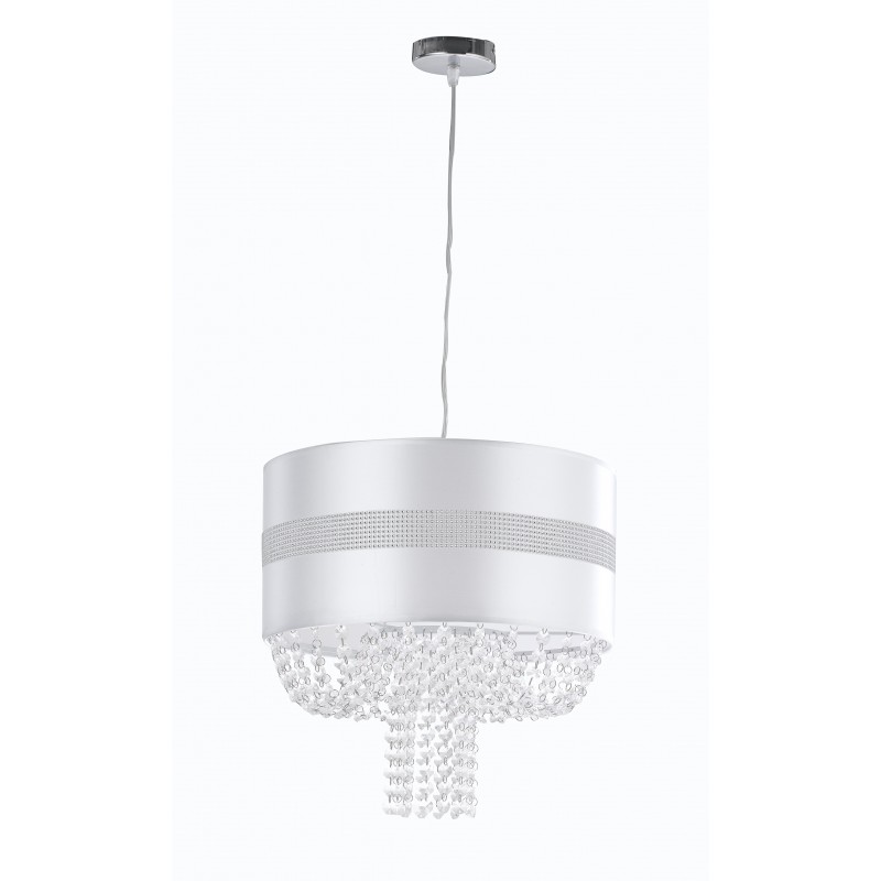 I-CHIGNON/S40 - Lampadario a sospensione circolare con cristalli 60 watt E27