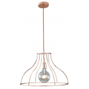 I-FRIDA/S50 - Pendente con paralume originale oro e rosa 60 watt E27