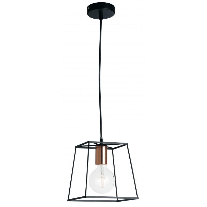 I-HARLEM-M-S1 - Pendente moderno con decorazione quadrata e originale 60 watt E27