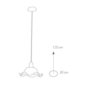 I-KANSAS-S30 Lampada Lampadari CLASSICI Ruggine