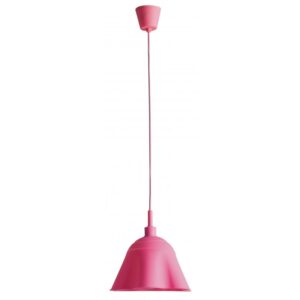 I-MONROE/S1 ROS - Pendente in silicone dalla forma originale rosa 60 watt E27