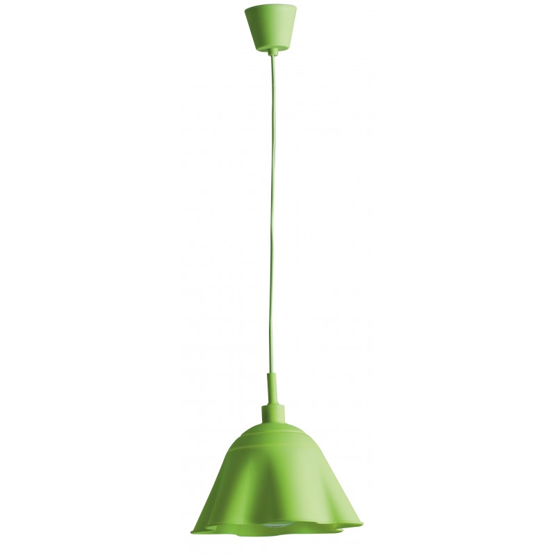 I-MONROE/S1 VDE - Pendente in silicone dalla forma originale verde 60 watt E27