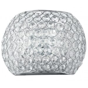 I-PLANET/AP - Applique cromata dal design classico con cristalli decorativi 28 watt G9