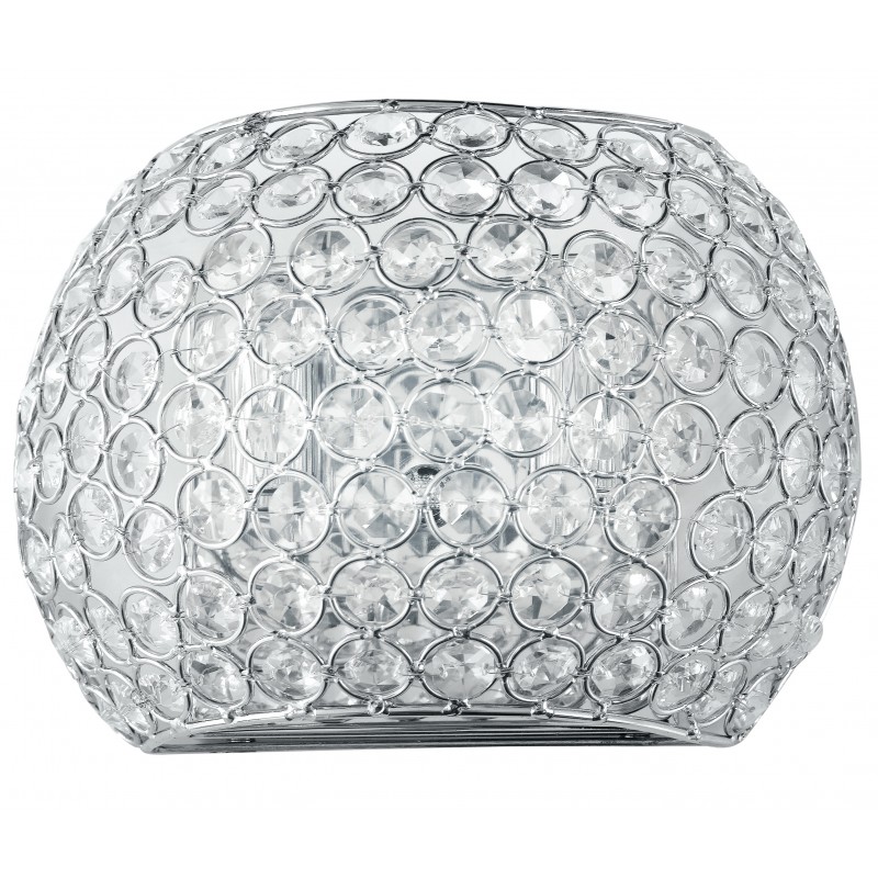 I-PLANET/AP - Applique cromata dal design classico con cristalli decorativi 28 watt G9