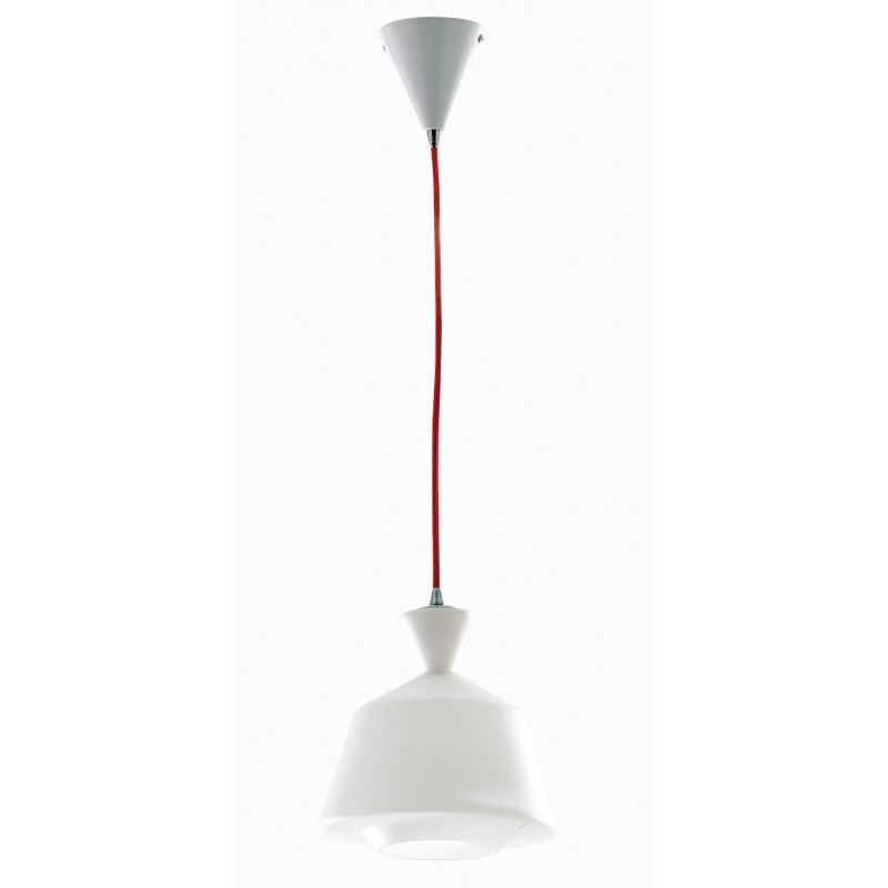 I-SUGAR-B - Pendente geometrico bianco 60 watt E27