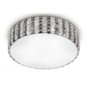 I-TANGO/PL45 - Plafoniera di forma circolare con cristalli incastonati 42 watt G9