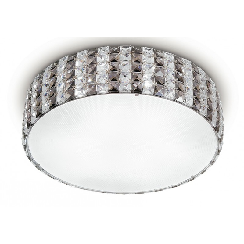 I-TANGO/PL45 - Plafoniera di forma circolare con cristalli incastonati 42 watt G9