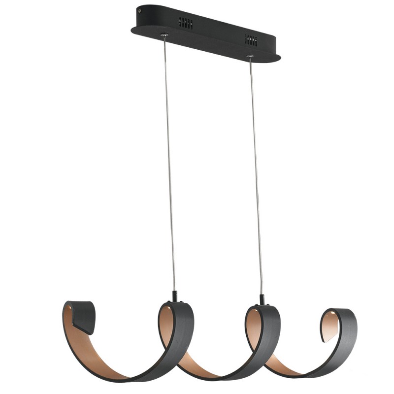 LED-HELIX-S4 NER Sospensione Led Nero