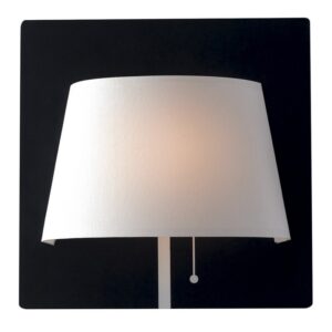 LED-WHAROL-BW Applique Wharol base bianca diffusore nero