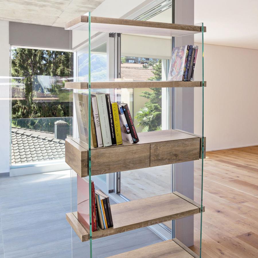 Libreria 4P-2C Kenya 90x39x180cm