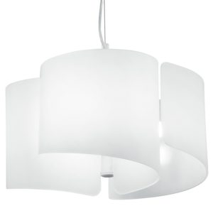 Sospensione Imagine vetro bianco 3 Luci