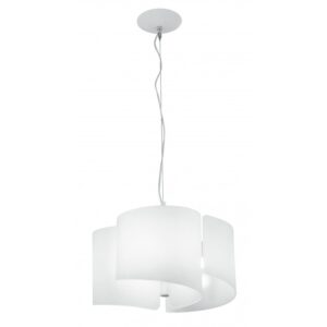 Sospensione Imagine vetro bianco 3 Luci