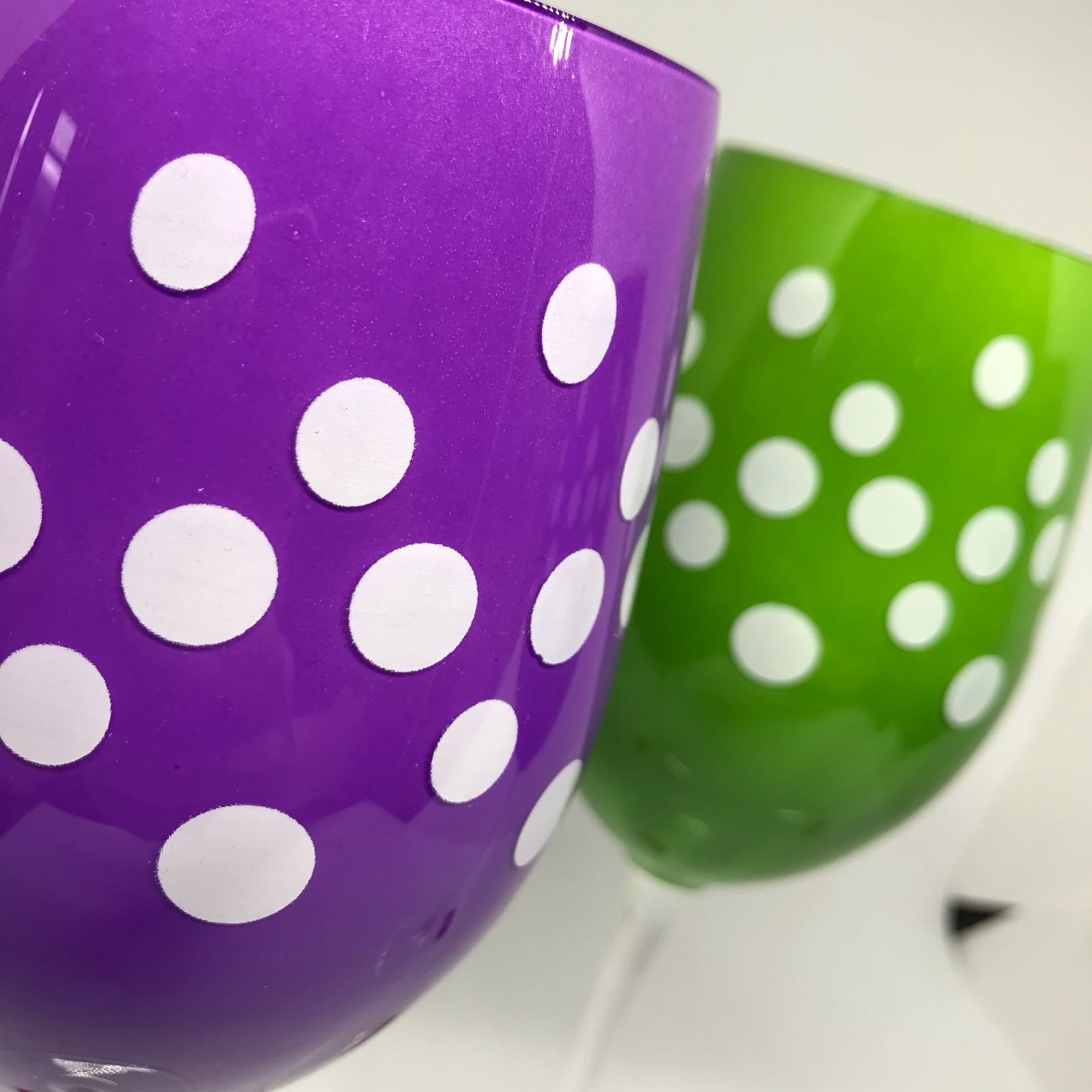 6pz Calice Vino a Pois - immagine 2