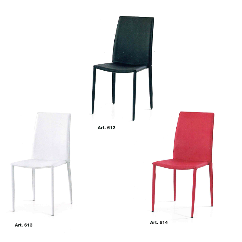 Sedia Ecopelle Art. 612 / Art. 613 / Art. 614