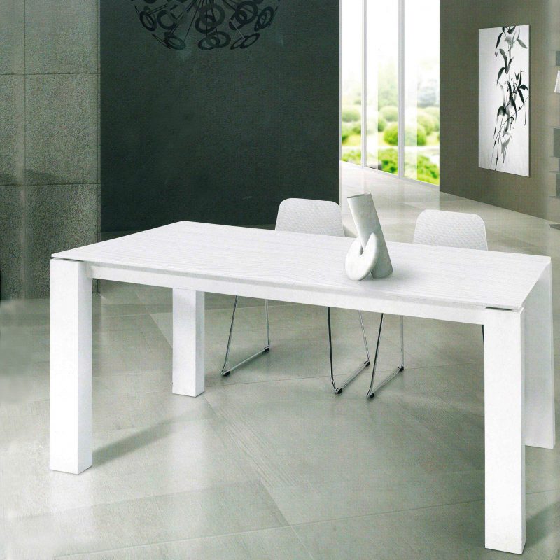 Tavolo Allungabile 160x90cm Tavolo Bianco