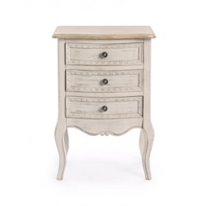 Coppia Comodini Shabby 3 Cassetti