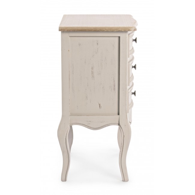 Coppia Comodini Shabby 3 Cassetti