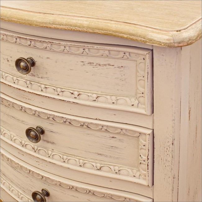 Coppia Comodini Shabby 3 Cassetti