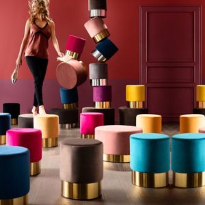 Pouf modello "Puffetto" D35xH42cm - Vari Colori