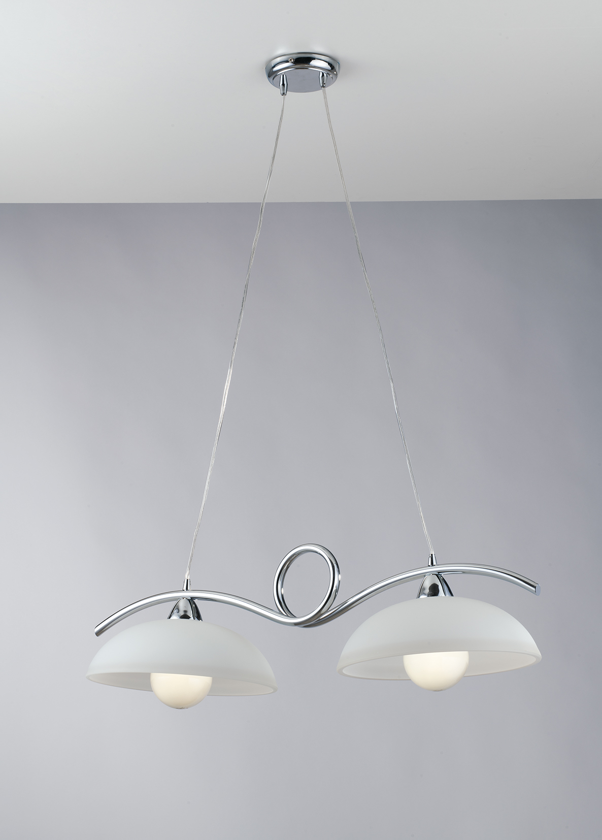Sospensione Halley Cromo 110x76cm