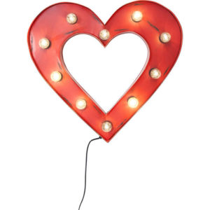 Cuore Rosso Illuminato 60x65cm