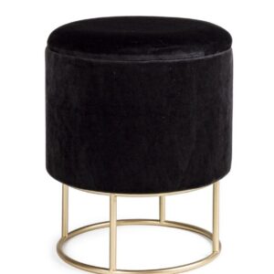 Pouf contenitore nero