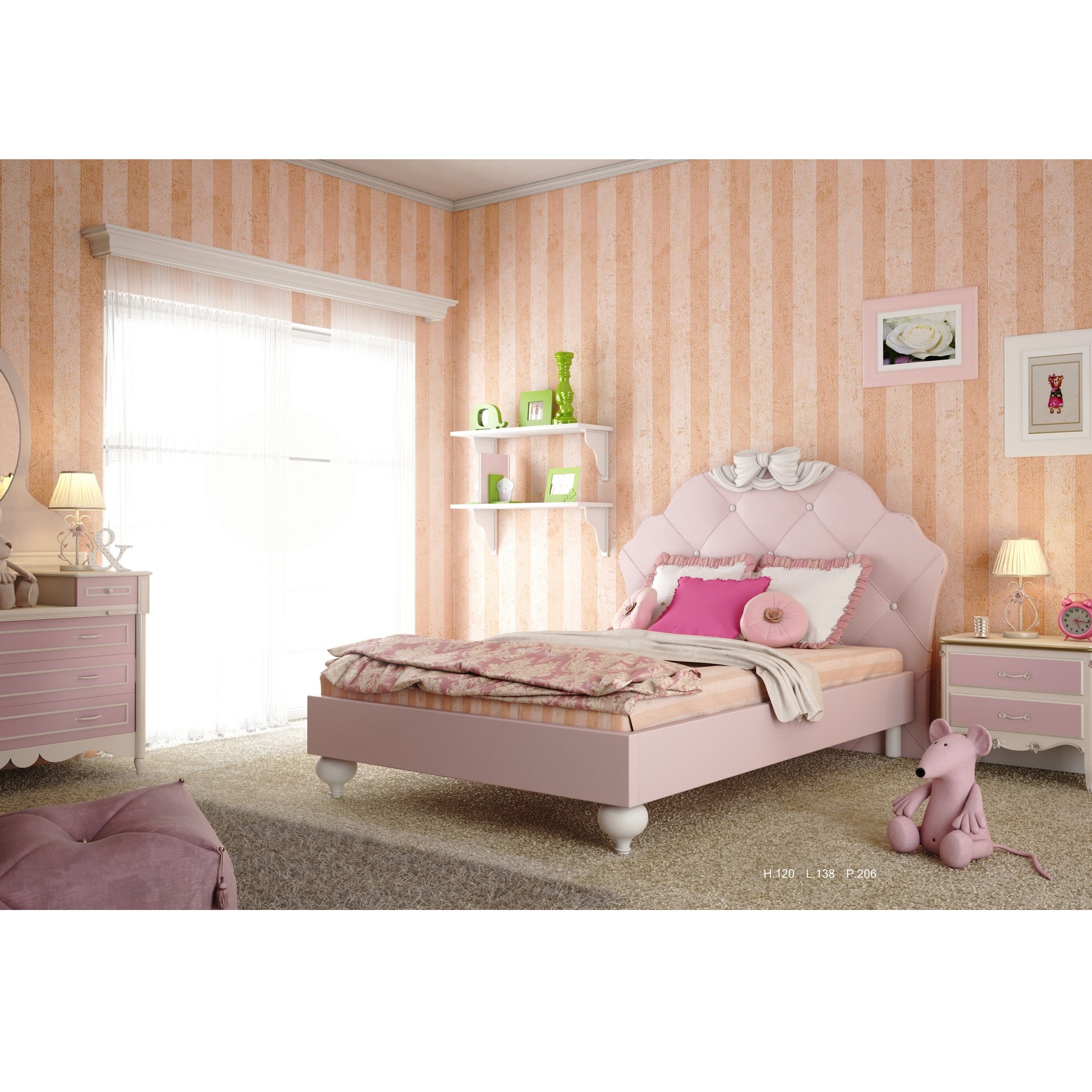 Letto Mezza Piazza Giglio