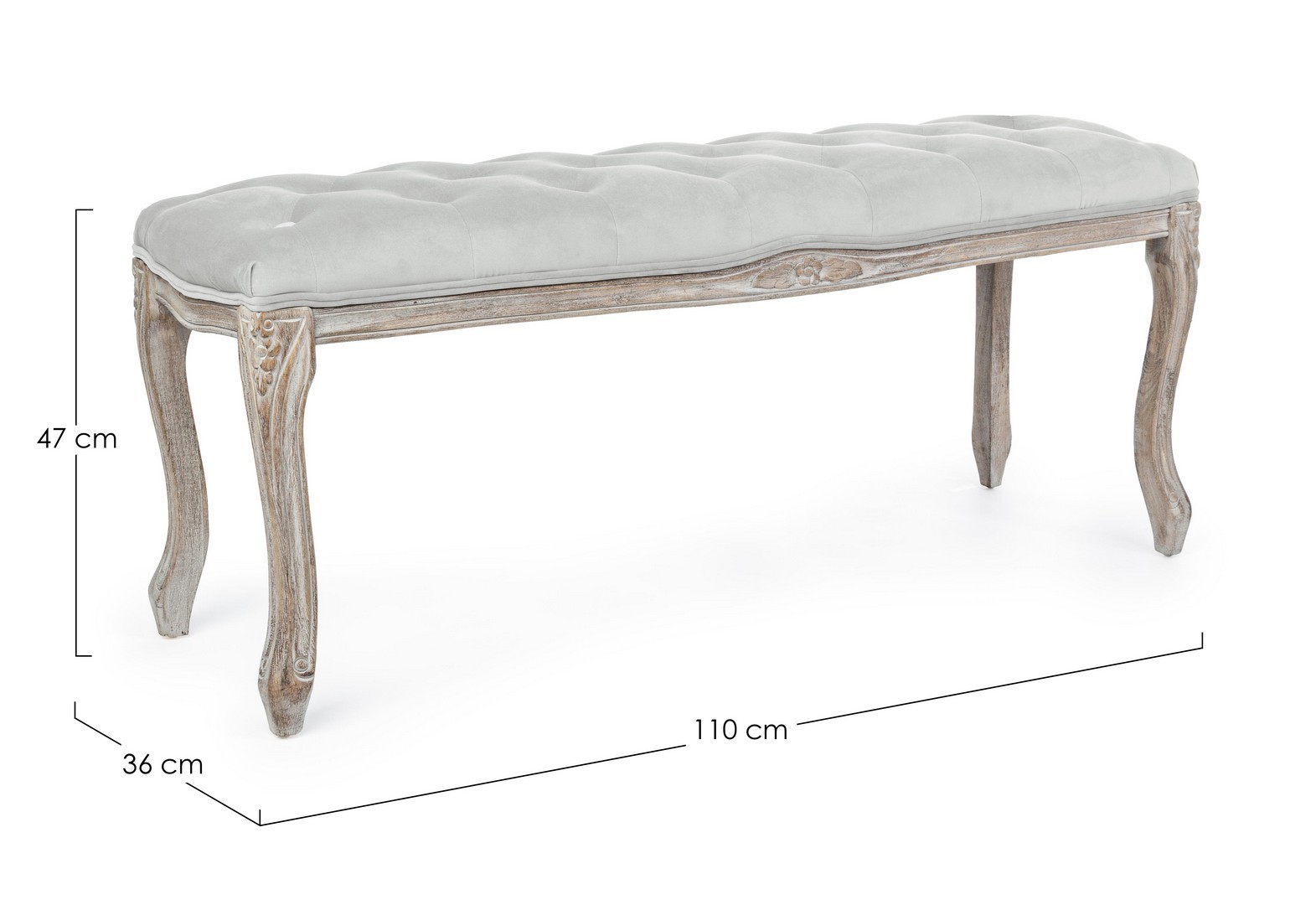 Panca Matilde Grigio - immagine 4