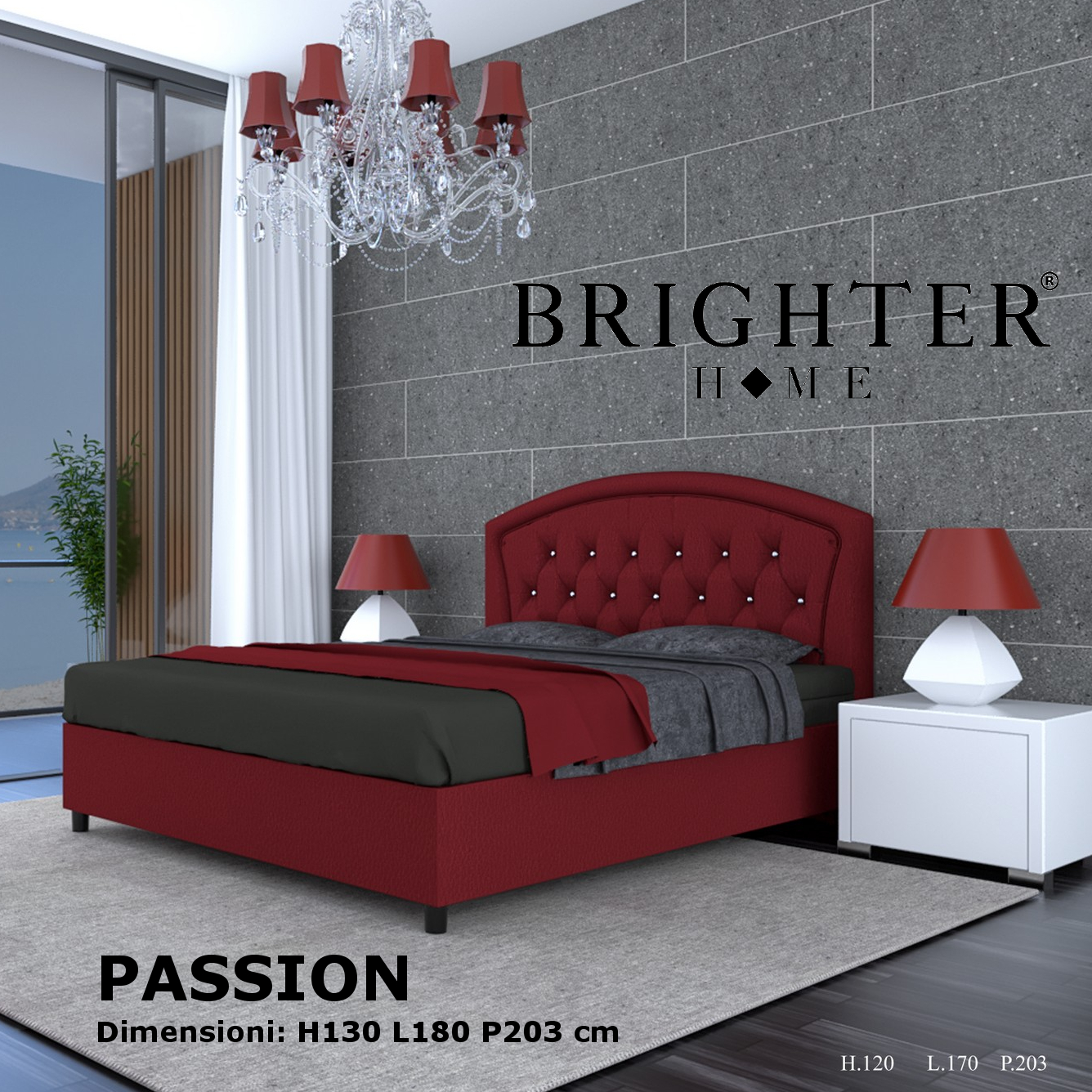 Letto Matrimoniale Passion Contenitore