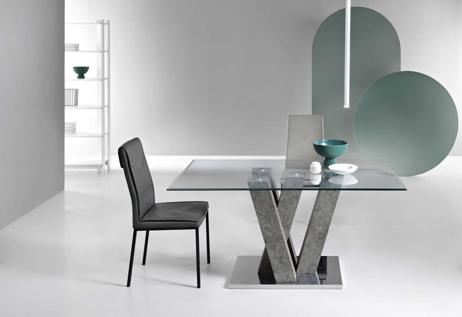 Tavolo Lenny effetto Cemento 160x90cm - immagine 3