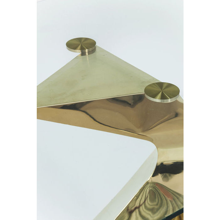 Tavolo Vetro Glorioso Oro 200x100cm