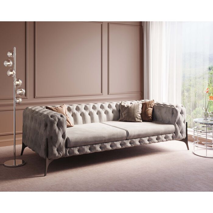 Divano "Bellissima Taupe's" K 240cm - immagine 6