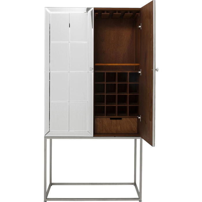 mobile bar specchiato acciaio - immagine 3