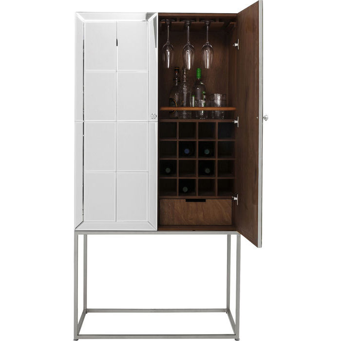 mobile bar specchiato acciaio - immagine 4