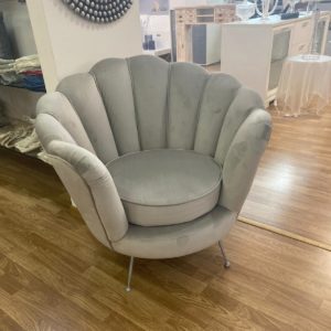 Poltrona Conchiglia Grigio Richmond