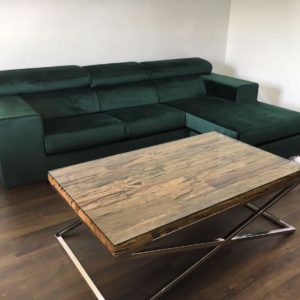 Divano velluto verde