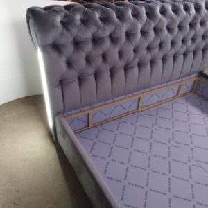 Letto capitonnè con led