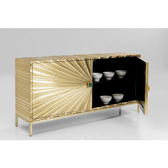 Credenza Illuminata Oro 160x40xh80cm - immagine 7