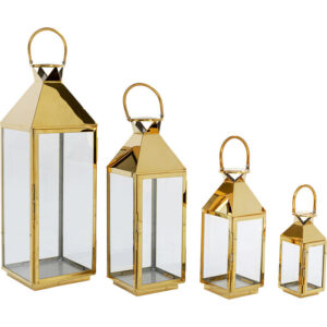Set 4 Lanterne Giardino D'Oro